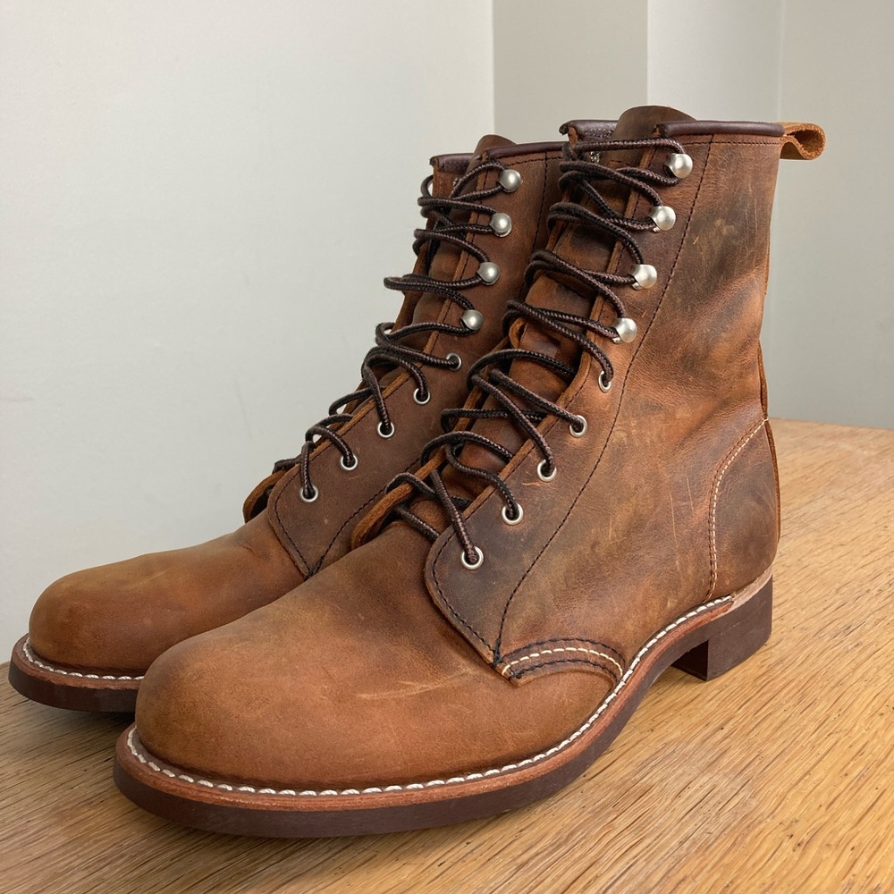 Red Wing Womens Boots Silversmith  Rough & Tough Copper Leather 3362 Size 9 USA
